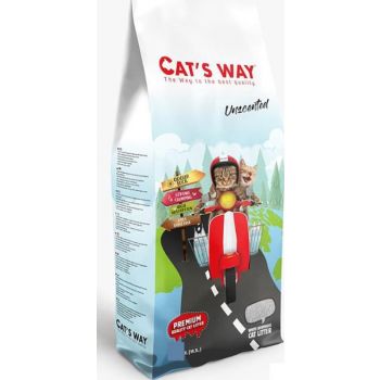  Cat's Way White Compact Unscented Cat Litter - 20 L 
