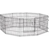 24" Black Exercise Pen With Full MAX Lock Door