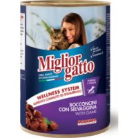 Miglior Gatoo Chunks with Game Cat Wet Food, 405g