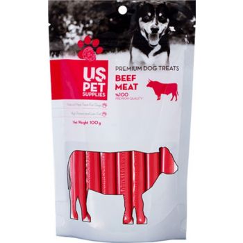  Us Pets Beef Sausage for dog 100gm 