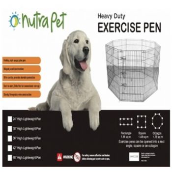  Nutrapet High Lightweight Exercise Pen- Black Powder Coated 30"Inches 