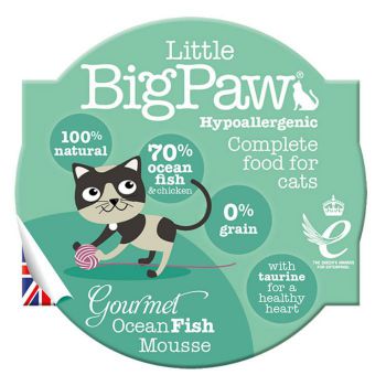  Little Big Paw Cat Wet Food Gourmet Fish Mousse 85g 