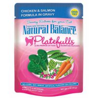 Natural Balance Platefulls Chicken & Salmon Formula in Gravy Cat Pouch x ( 12 PCS )