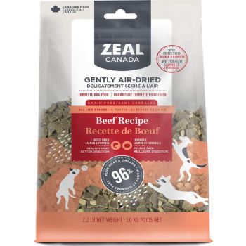  Zeal Canada air-Dried Dog Dry Food Beef Plus Freeze-Dried bits Recipe - 2.2 lb 