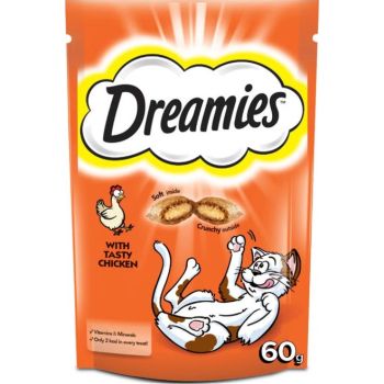  Dreamies Chicken Cat Treats Pouch 60g 