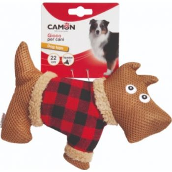  Camon Dog Toys – Fabric Dog (Outline) With Squeaker 22Cm 