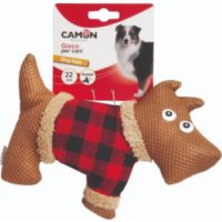 Camon Dog Toys – Fabric Dog (Outline) With Squeaker 22Cm