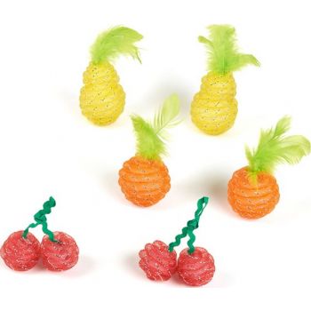  FOFOS Fruity Netting Ball Assorted Cat Toys 