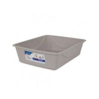 PETMATE LITTER PAN LARGE ~ MOUSE GRAY