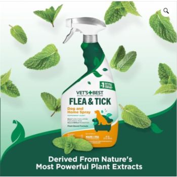  Vet’s Best Flea and Tick Home Treatment Spray 32 oz 