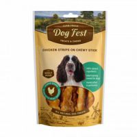 Dog Fest Chicken strips on a chewy stick for adult dogs - 90g (3.17oz)