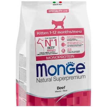  Monge Cat Dry Food Monoprotein Kitten Beef 400g 