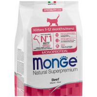 Monge Cat Dry Food Monoprotein Kitten Beef 400g