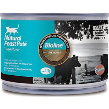  Bioline Natural Feast Pate Cat Can Tuna Flavor 170g 