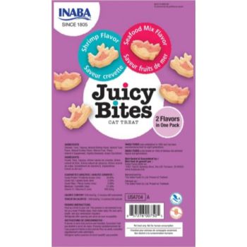  Inaba Juicy Bites Shrimp & Seafood Mix Flavor 3PCS/PK 