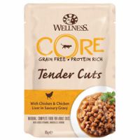 Wellness CORE Tender Cuts With Chicken & Chicken Liver for Cat, 85g