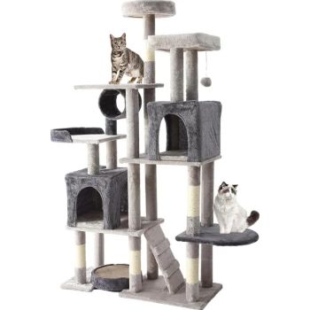  CAT TOWER SCRATCHER GREY 90*40*165 