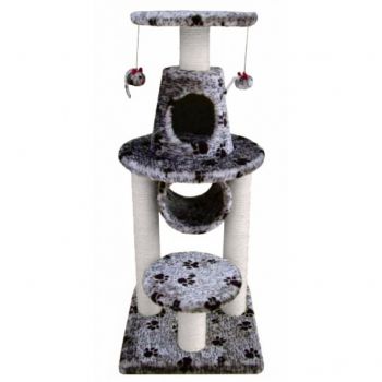  BONALTI Cat Play Tower Grey with Paw Print 