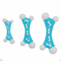 Nylon Bone Emboss with TPR - Blue (pack of 3)