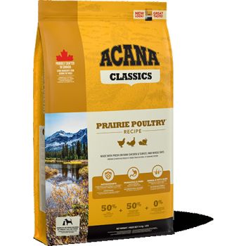  Acana Classics Prairie Poultry - Medium Breed Adult Dog Protein-Rich Dry Food 14.5KG 
