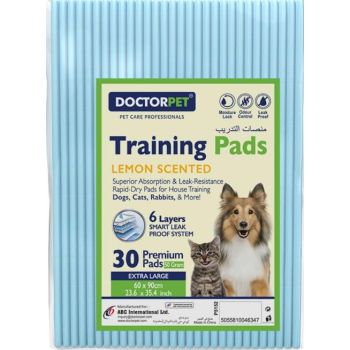  Doctor Pet TRAINING PADS 60x90cm 50g Regular Lemon 30counts 