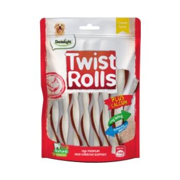  Dentalight 5" Twist Rolls Chicken Flavour S 100g 