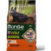 Monge Dog Dry Food Bwild Grain Free Adult Mini Duck with Potatoes 2.5kg