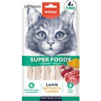 WANPY Superfoods Creamy Treat For Cat Lamb With Beetroot & Turmeric 70g