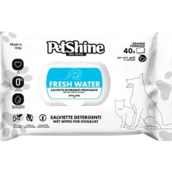  PetShine Wet Wipes - Fresh Water 30 x 20 cm 