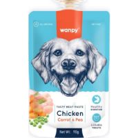 Wanpy Tasty Meat Paste Chicken with Carrot & Pea for Dogs 90g