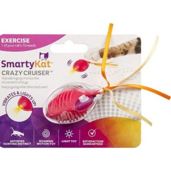  SmartyKat® Crazy Cruiser™ Rumble Bug Electronic Motion Cat Toys 