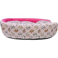 Coco Kindi Round Shape Washable Cotton Bed Size#3 Cat Pattern