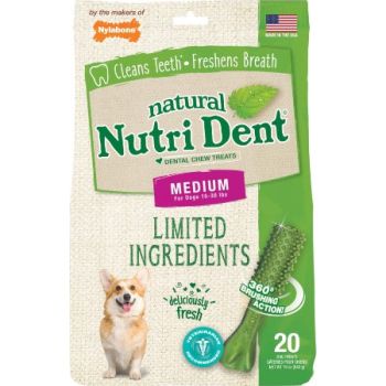  Nutri Dent Fresh Breath 20 Count Pouch Medium 