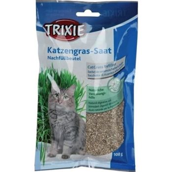  Trixie Cat Grass Refill Bag  for Cats - 100G 