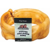 Red Barn Puffed Collagen Ring Dog Chew  3" Chews .3oz/8.5g
