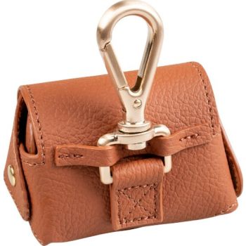  Duvo+ Imitation Leather Poo Bag Dispenser Brown (With poo bag) 32x22cm 