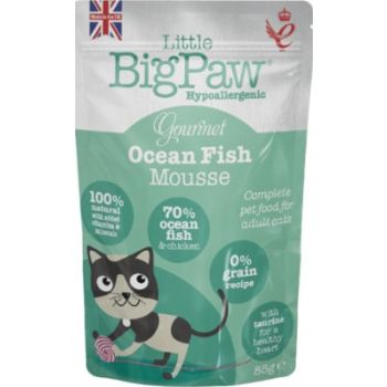  Little BigPaw Gourmet Ocean Fish Mousse Wet Cat Food 85g 