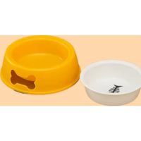 Saas Pet Single Design Bowls In Yellow Color Large
