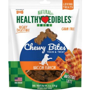  Nylabone Healthy Edibles Dog Chewy Bites Bacon Flavor 6 Oz 