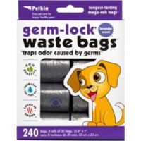 Petkin Germ-Lock Waste Bags Citrus - 240ct