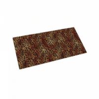 Dry Mate Leopard Pet Bowl Place Mat 12 x 20 in