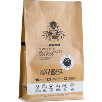  Mr Bones Air Dried Beef and Green Tripe Raw Dry Dog Food - 1 Kg 