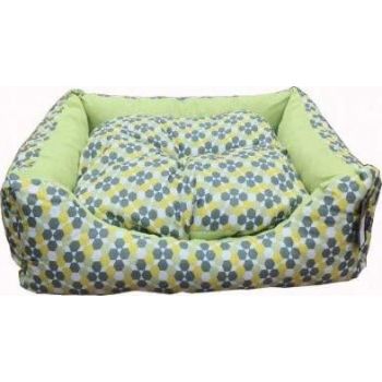  Empets Couch Bed Modern Printed Green & Lemon 65x50x18H 