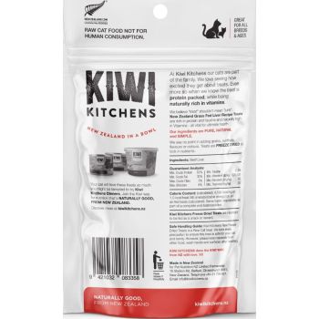  Kiwi Kitchens Raw Freeze Dried Beef Liver Cat Treats 30g 