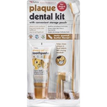  Petkin Plaque Dental Kit Peanut Butter Flavour 