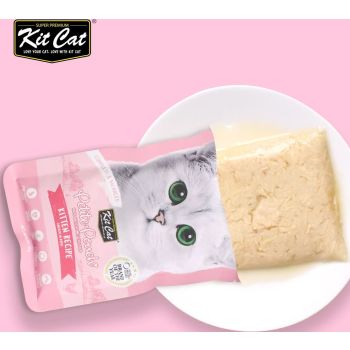  Kit Cat Petite Pouch Wet Food  Kitten Chicken 70g 