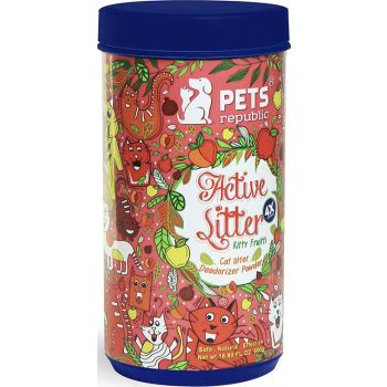  Pets Republic Active Litter Cat Litter Deodorizer Powder Kitty Fruity - 500 ml 