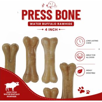  Petrix Press Bone Natural 4" - 6 Pcs 