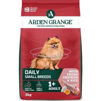  Arden Grange Daily Small Breeds Adult with Fresh Chicken & Rice Dry Dog Food 2kg 