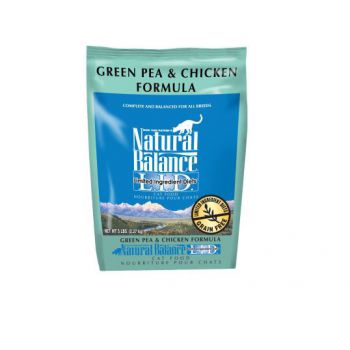  Natural Balance Green Pea & Chicken Dry Cat Formula 10 Lb 